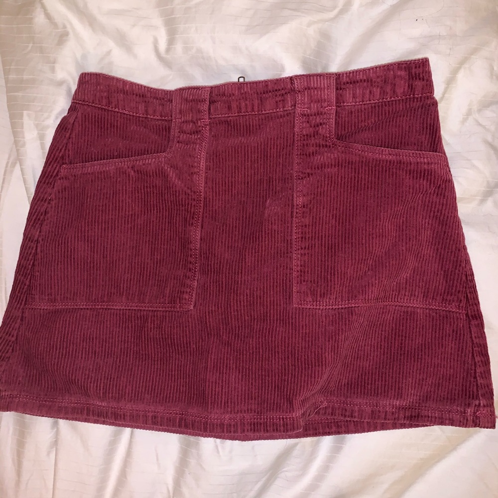 Forever 21 Maroon Corduroy Skirt